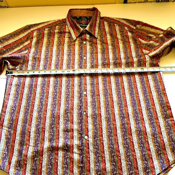 Robert graham limited edition men’s button up shirt size 3X - Picture 10 of 13